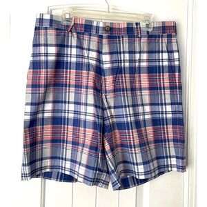Southern Tide Mens Plaid Shorts Size 35 Fish Logo Multicolor